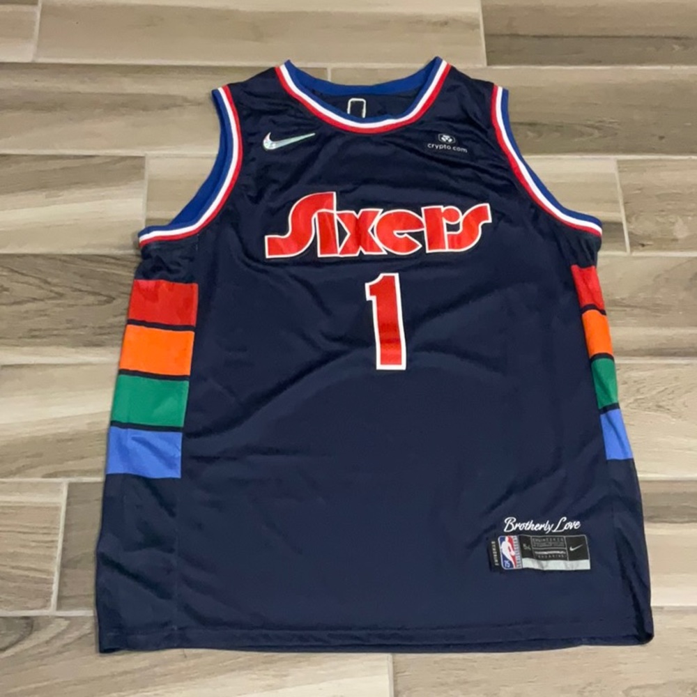 Replica Sixers Harden jersey, see measurements. Never Worn.